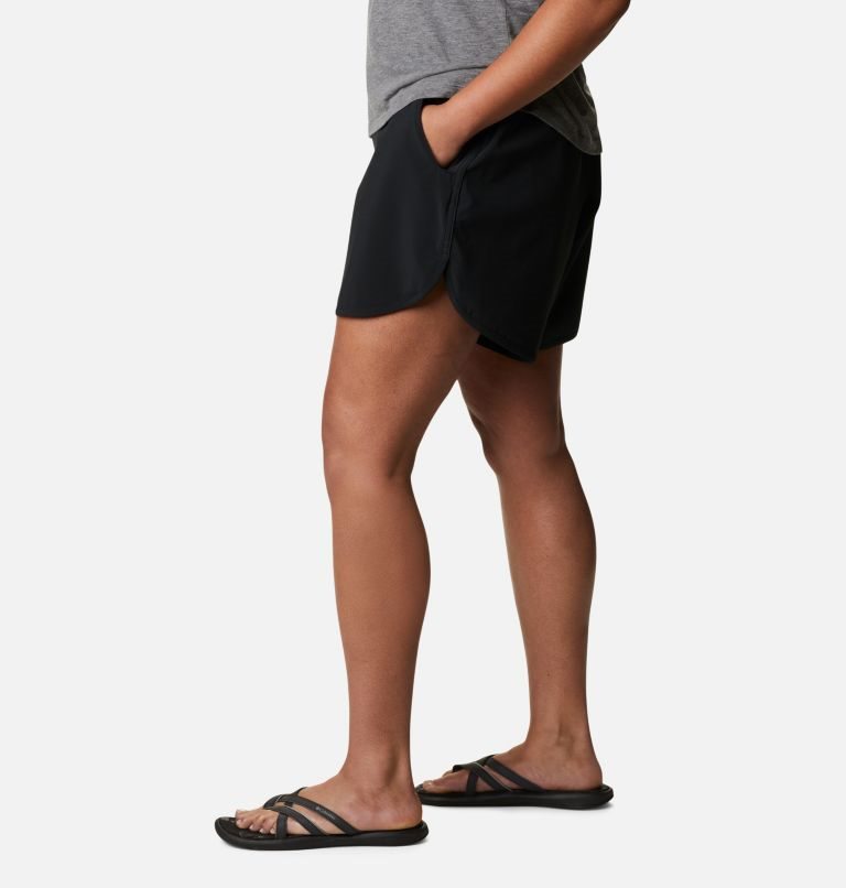 Women's Columbia Pleasant Creek Stretch Shorts Black | Plus Size CA-W054A